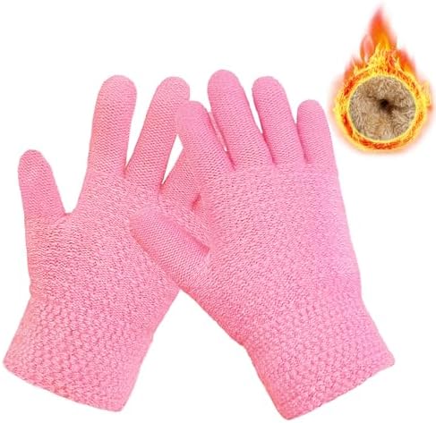 lifwimner Kids Winter Gloves Warm Thermal Knitted Gloves for Boys Girls Fleece Thick Gloves for Cold Weather Outdoor Sports