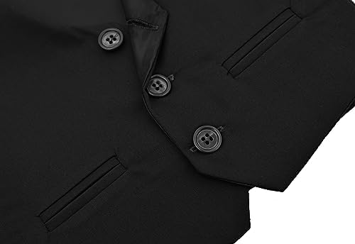 Lilax Boys Formal 4 Piece Dress Shirt Pants And Tie And Vest Suit Set