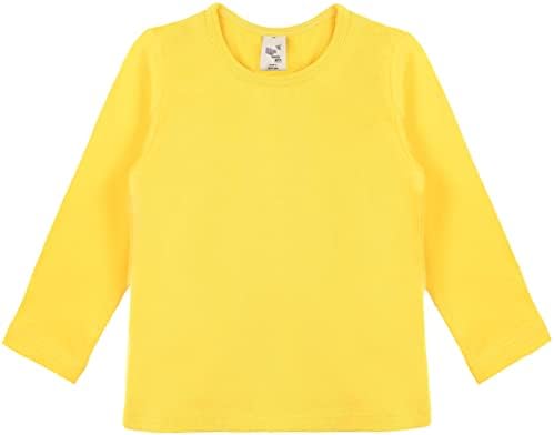Lilax Girls' Basic Long Sleeve Round Neck T-Shirt