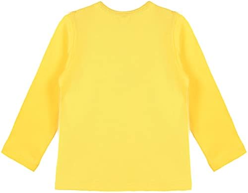 Lilax Girls' Basic Long Sleeve Round Neck T-Shirt