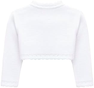 Lilax Girls' Long Sleeve Cardigan Knit Button Closure Bolero Shrug