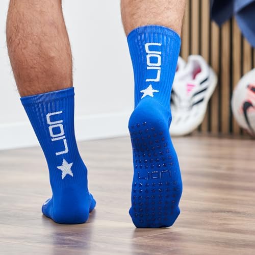 LION SPORTSWEAR Football Grip Socks For Men/Women/Kids - Variety Of Colours To Match Your Team Kit & Sleeve Socks