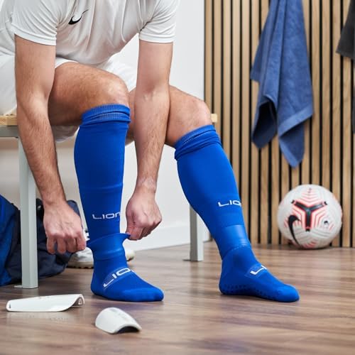 LION SPORTSWEAR Football Grip Socks For Men/Women/Kids - Variety Of Colours To Match Your Team Kit & Sleeve Socks