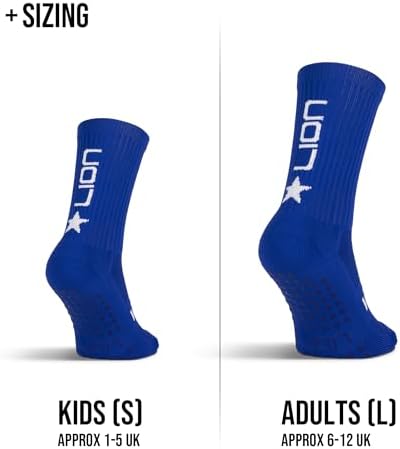 LION SPORTSWEAR Football Grip Socks For Men/Women/Kids - Variety Of Colours To Match Your Team Kit & Sleeve Socks