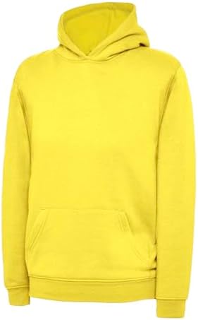 Listers Schoolwear Boys Girls Plain Hoodie Fleece Childrens Hooded Sweatshirt Pullover Hoody 1-15 Years