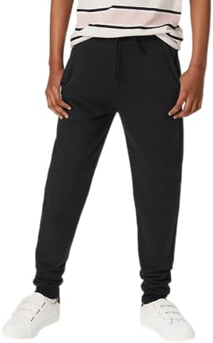 Listers Schoolwear Kids Boys Plain Slim Fit Joggers Ages 3-18y Gym Sports Elastic Waist Jogger Jog Bottoms Girls Unisex Black Navy Royal Olive Grey