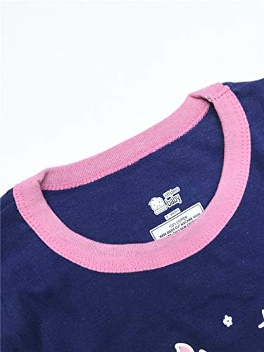 LitBud Girls Pajamas Unicorn Sleepwears 2pcs Long Sleeves Pjs Nightwear Tops + Pants Sets Nightwear Outfits For Kids Toddler 2-10 Years