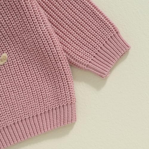 Little Baby Girls Casual Sweater Big Sister Letter Flower Embroidery Long Sleeve Knitwear Round Neck Fall Winter Pullover Top