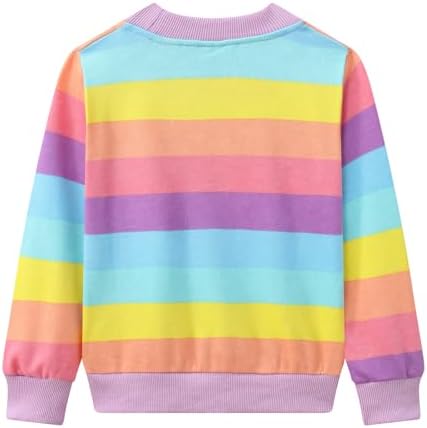 Little Girls Sweatshirt Long Sleeve Cotton Jumper Casual Kids Christmas Shirt Tops Childrens Pullover T-Shirt For Toddler Clothes Age 2-7 Years