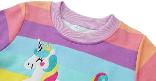 Little Girls Sweatshirt Long Sleeve Cotton Jumper Casual Kids Christmas Shirt Tops Childrens Pullover T-Shirt For Toddler Clothes Age 2-7 Years