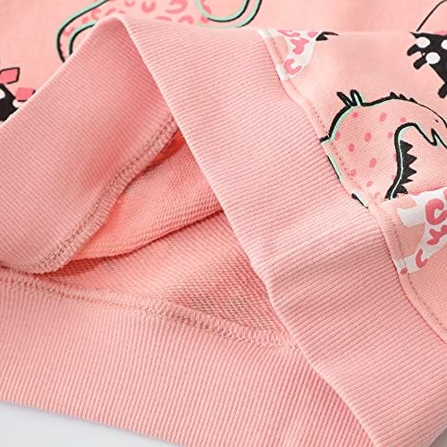 Little Hand Girls Jumpers Unicorn Cotton Crew Long Sleeved Toddler Casual Sweatshirt Top Kids Clothes Child Pullover Age 1-7 Year