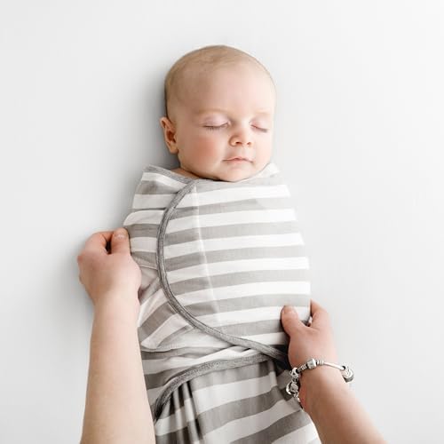 Little Seeds Swaddle Blanket 0-3 Months 3-Pack Organic Cotton Baby Swaddles - Swaddles For Newborns Infant Boys & Girls Soft & Snug Hip-Healthy Swaddling Blankets