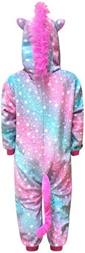 Live It Style It Kids Unicorn Onesie Girls Comfy Pyjamas Boys Soft Sleepsuit Gifts For Children Animal Jumpsuit Dress Up Costume