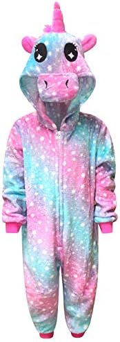 Live It Style It Kids Unicorn Onesie Girls Comfy Pyjamas Boys Soft Sleepsuit Gifts for Children Animal Jumpsuit Dress Up Costume