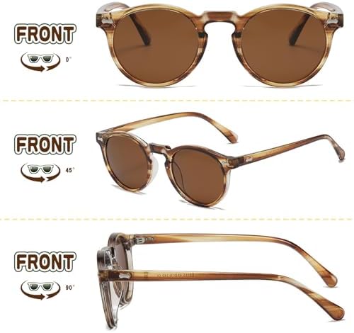 LOJUDI Kids Sunglasses Boys Girls - Polarised Round Childrens Sunglasses Mirrored Cool Style Retro Sun Glasses For UV400 Protection