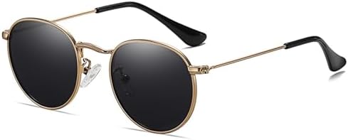 LOJUDI Kids Sunglasses Boys Girls - Polarised Round Metal Frame Cool Sun Glasses UV400 Protection for Childrens age 3-16