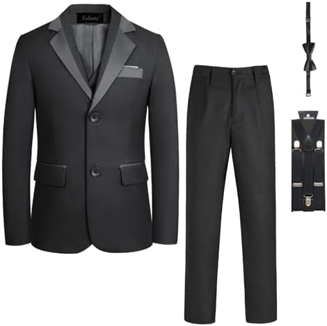LOLANTA Boys Suits Tuxedo Formal Blazer Page Boy Suit Slim fit for Wedding Party