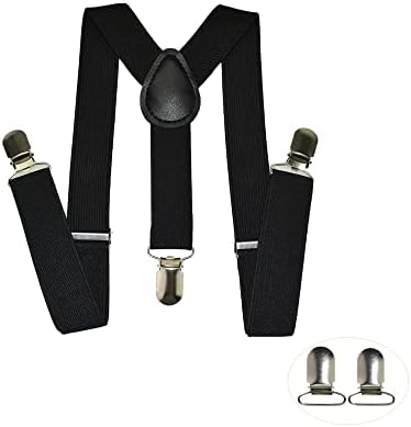 Lolitarcrafts Child Kids Suspenders and 2 Clips Sets for Boys Girls