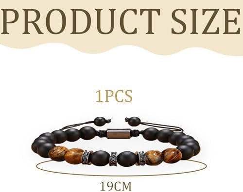 Louuuou Tigers Eye Bracelet Bracelets For Boys Aesthetically Pleasing Black Beaded Tiger Eye Bracelet Men Men Bracelets Suitable For Birthday Commemorative Gifts For Boys