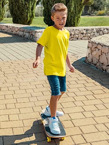 Love My Fashions® Kids Value Weight Crew Neck Plain T-Shirt Short Sleeve Casual Tees For Boys Cotton Tops For Children