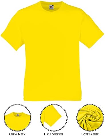Love My Fashions® Kids Value Weight Crew Neck Plain T-Shirt Short Sleeve Casual Tees For Boys Cotton Tops For Children