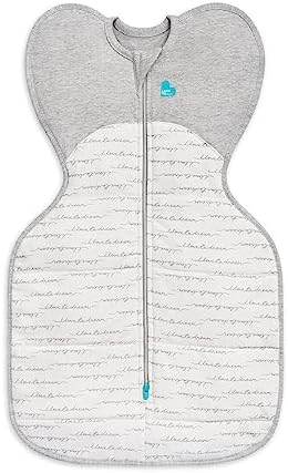 Love To Dream Swaddle Up Newborn 2.2-3.8 kg White Dreamer Snug Fit Supports Good Sleep 2.5 Tog Suitable for Cooler (16-20°C) Temperature Machine Washable & Double Zip for Easy Nappy Change