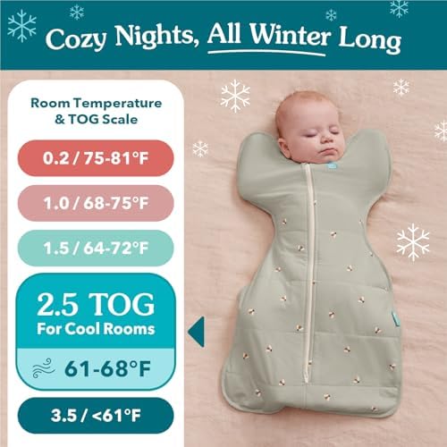 Love To Dream Swaddle Up Newborn 2.2-3.8 Kg White Dreamer Snug Fit Supports Good Sleep 2.5 Tog Suitable For Cooler (16-20°C) Temperature Machine Washable & Double Zip For Easy Nappy Change