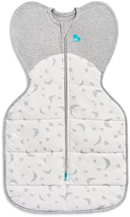 Love To Dream Swaddle Up Newborn 2.2-3.8 Kg White Snug Fit Supports Good Sleep 3.5 Tog Suitable For Colder Temperature (14-16°C) Machine Washable & Double Zip For Easy Nappy Change