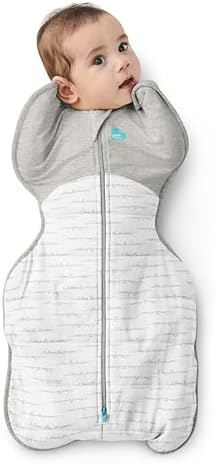 Love To Dream Swaddle Up Newborn 2.2-3.8 Kg White Dreamer Snug Fit Supports Good Sleep 2.5 Tog Suitable For Cooler (16-20°C) Temperature Machine Washable & Double Zip For Easy Nappy Change