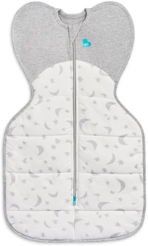 Love To Dream Swaddle Up Newborn 2.2-3.8 kg White Snug Fit Supports Good Sleep 3.5 Tog Suitable for Colder Temperature (14-16°C) Machine Washable & Double Zip for Easy Nappy Change