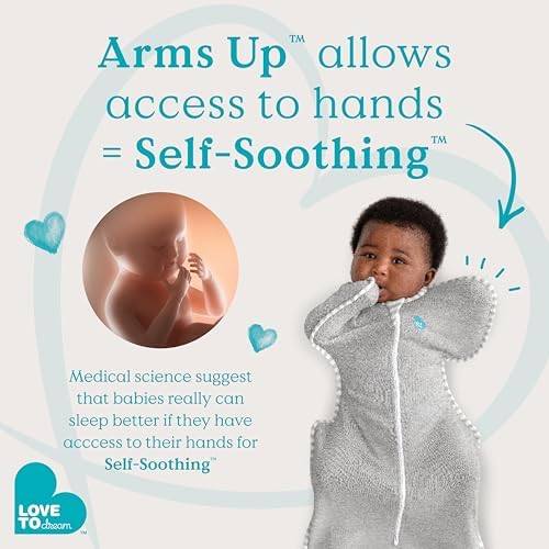 Love To Dream™ Swaddle UP™ Small 3.5-6 Kg - Twigs Oatmeal Snug Fit Supports Healthy Sleep Routine 1.5 Tog For Mild Temps (18-22°C) Machine Washable Cotton Fleece 2 Zips For Easy Nappy Change