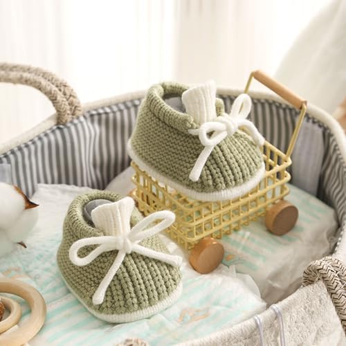 Loyfoky Baby Booties Newborn Baby Boots Cozy Toddler First Walker Shoes Soft For Infant Boys Girls