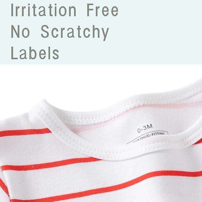 Lullaby Layers Unisex Baby Sleepsuits 2 Pack – I Love Mummy & Daddy Cotton Footed Rompers – Newborn To 24 Months Baby Bodysuits For Boys And Girls