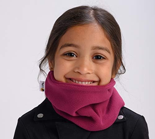 Lupa Kids Handmade Double-Layer Fleece Neck Warmer - Kids Neck Warmer For Boys & Girls - Fleece Neck Gaiter For Winter