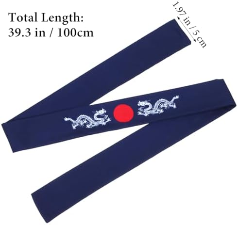 Lurrose Japanese Hachimaki Headband Japanese Chef Headband Karate Training Hairband Sports Headwear For Women Men Kids