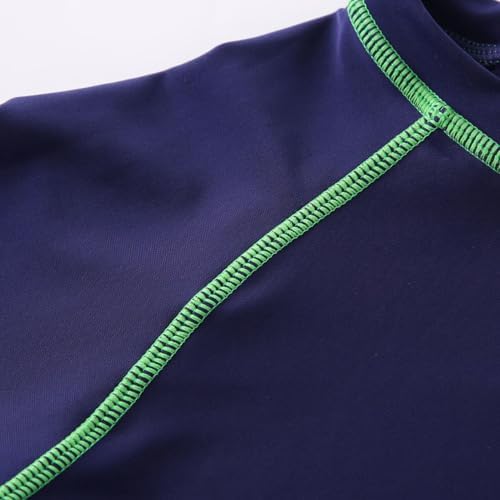 LYZOURBB Boys Rash Guard Shirt Short Sleeve Swim Shirts Toddler Kids Youth Rashguard Water Shirt UPF+ 50 Quick Dry Shirts For 4-11Years