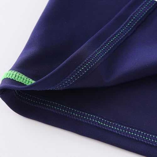 LYZOURBB Boys Rash Guard Shirt Short Sleeve Swim Shirts Toddler Kids Youth Rashguard Water Shirt UPF+ 50 Quick Dry Shirts For 4-11Years