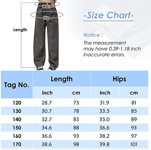 Maeau Girls Jeans: Denim Wide Leg Straight Fit Mid Waisted Loose Casual Age 5-14 Years Size 25 Inches Cotton Zipper Closure 4 Pockets