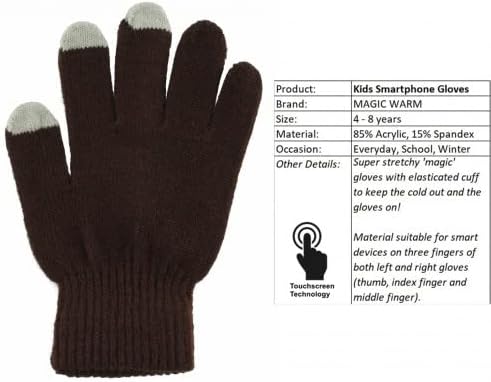 Magic Warm Kids Smartphone Gloves