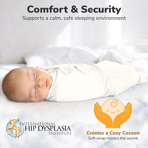 Mama Cheetah Baby Swaddle Sack Organic Cotton Swaddle Blanket Adjustable Swaddling Sleep Sacks Easy Swaddles For Boy Girl 0-3 Month Baby Essentials 4-Pack