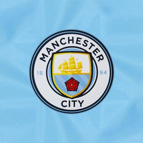 MANCHESTER CITY Boys Jacket Shower Windbreaker Kids OFFICIAL Football Gift