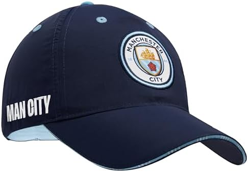 Manchester City F.C. Boys Baseball Cap Adjustable Strap Sun Hat Kids Teenagers Navy