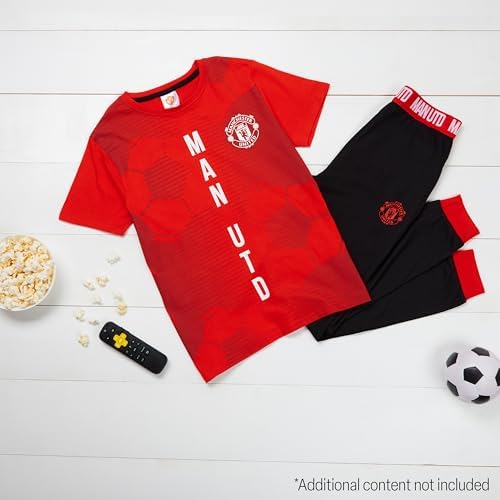 Manchester United F.C. Boys Pyjamas Set Comfy 2 Piece Nightwear Set Boys Gifts