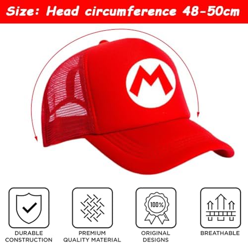 Marrio Baseball Cap 2PCS Marrio Children Sun Hat Cartoon Adjustable Baseball Cap Cartoon Peaked Cap Flat Brim Baseball Cap Hat Summer Accessories Gifts For Children's 2 To 8 Years Old Black