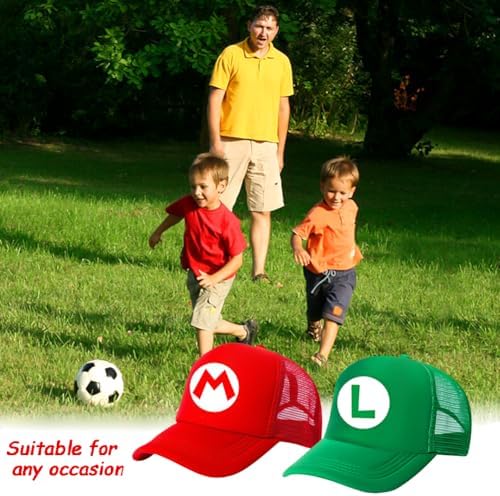 Marrio Baseball Cap 2PCS Marrio Children Sun Hat Cartoon Adjustable Baseball Cap Cartoon Peaked Cap Flat Brim Baseball Cap Hat Summer Accessories Gifts For Children's 2 To 8 Years Old Black