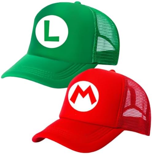 Marrio Baseball Cap 2PCS Marrio Children Sun Hat Cartoon Adjustable Baseball Cap Cartoon Peaked Cap Flat Brim Baseball Cap Hat Summer Accessories Gifts for Children's 2 to 8 Years Old Black