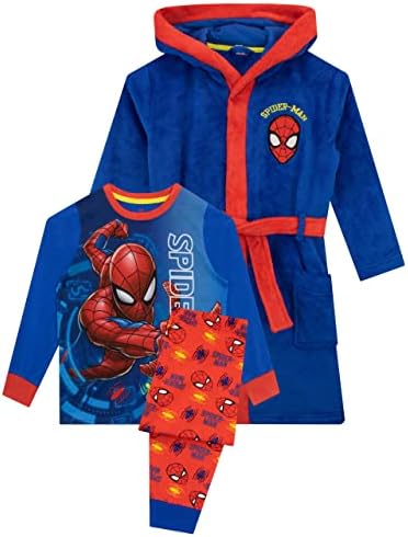 Marvel Boys Dressing Gown Set Spiderman