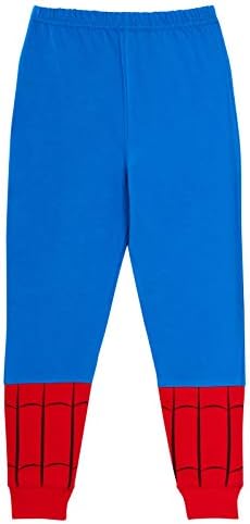 Marvel Boys Spiderman Pyjamas Kids Novelty Full Length Dress UP Pjs Avengers Nightwear Set