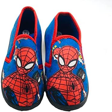 Marvel Boys Spiderman Slippers Blue Size 8-2