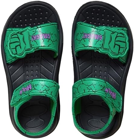 Marvel Incredible Hulk Sandals For Boys Summer Sliders EVA Waterproof Beach Shoes